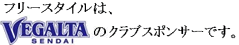 フリースタイルは、VEGALTAのクラブスポンサーです。